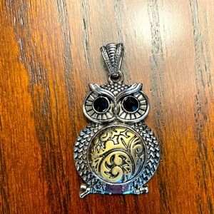 Owl snap pendant